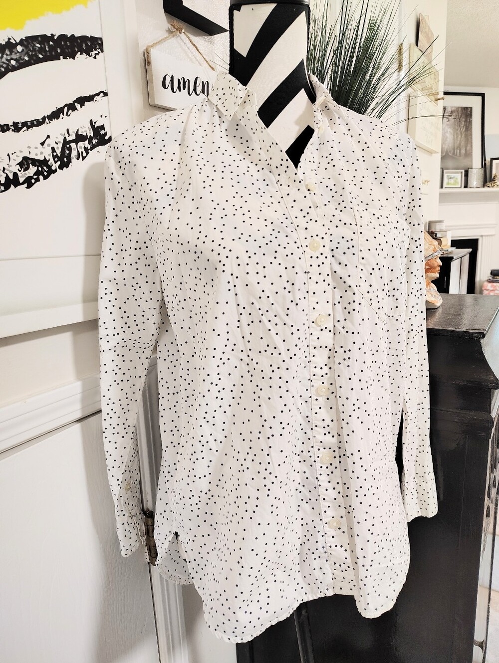 Madewell Oversized Ex-Boyfriend Button-Down Shirt Women's XS Button Up Cleangirl - Picture 3 of 9